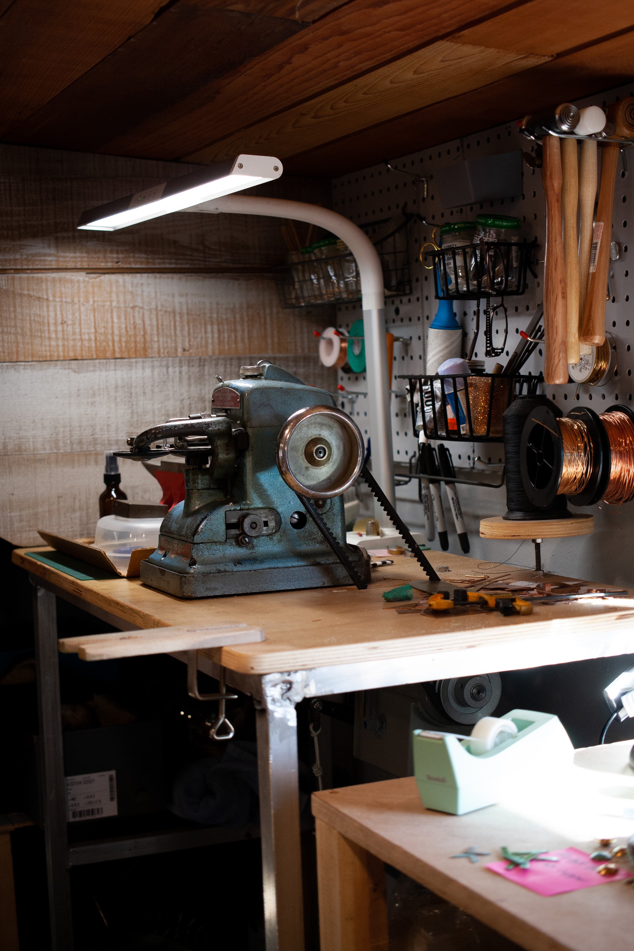 Jewelry studio in a tiny house